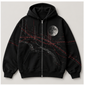Night Lines Zip Hoodie